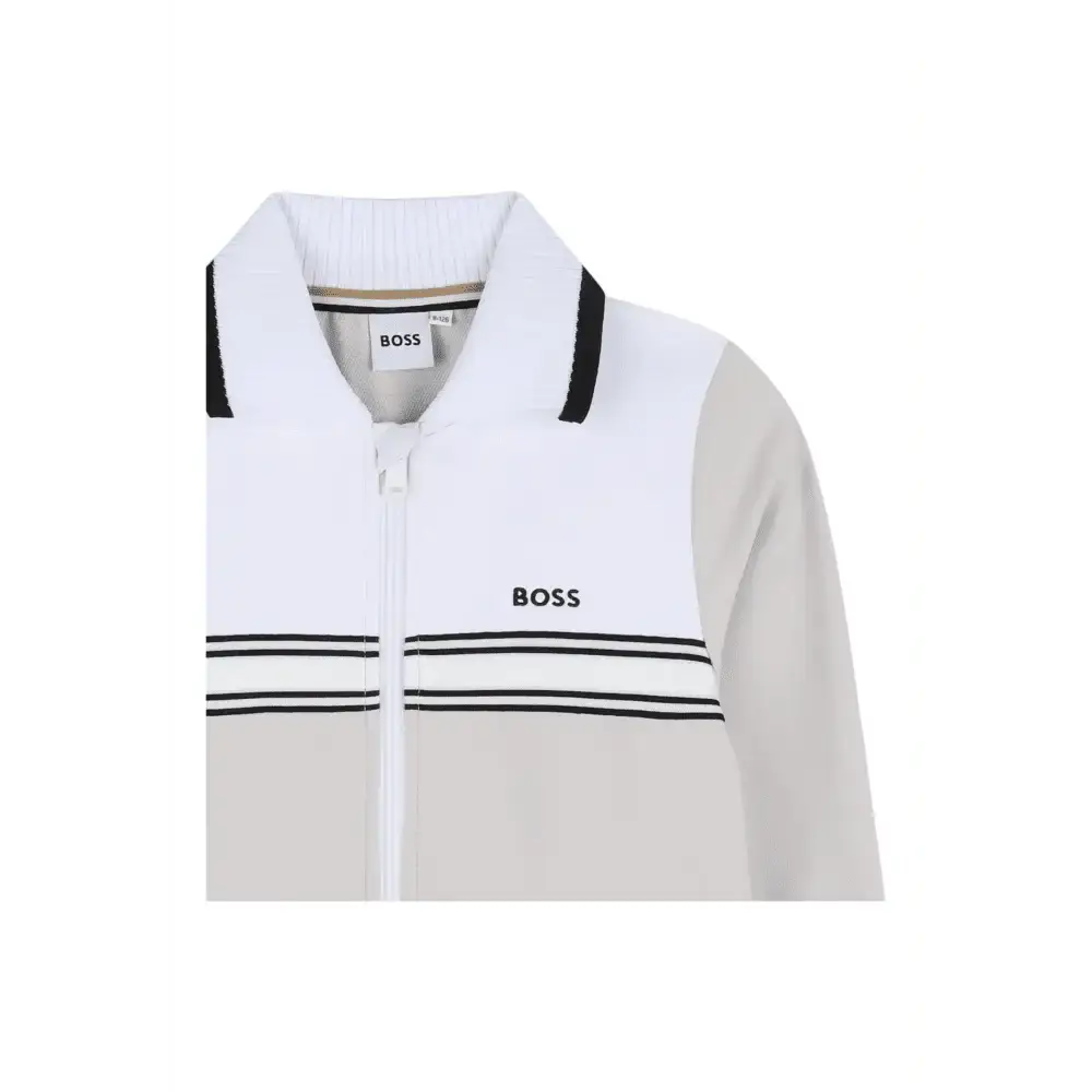 Felpa jogging con chiusura a zip Bambino Hugo Boss - Follower SRL