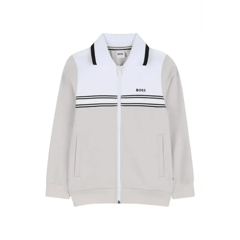 Felpa jogging con chiusura a zip Bambino Hugo Boss - Follower SRL