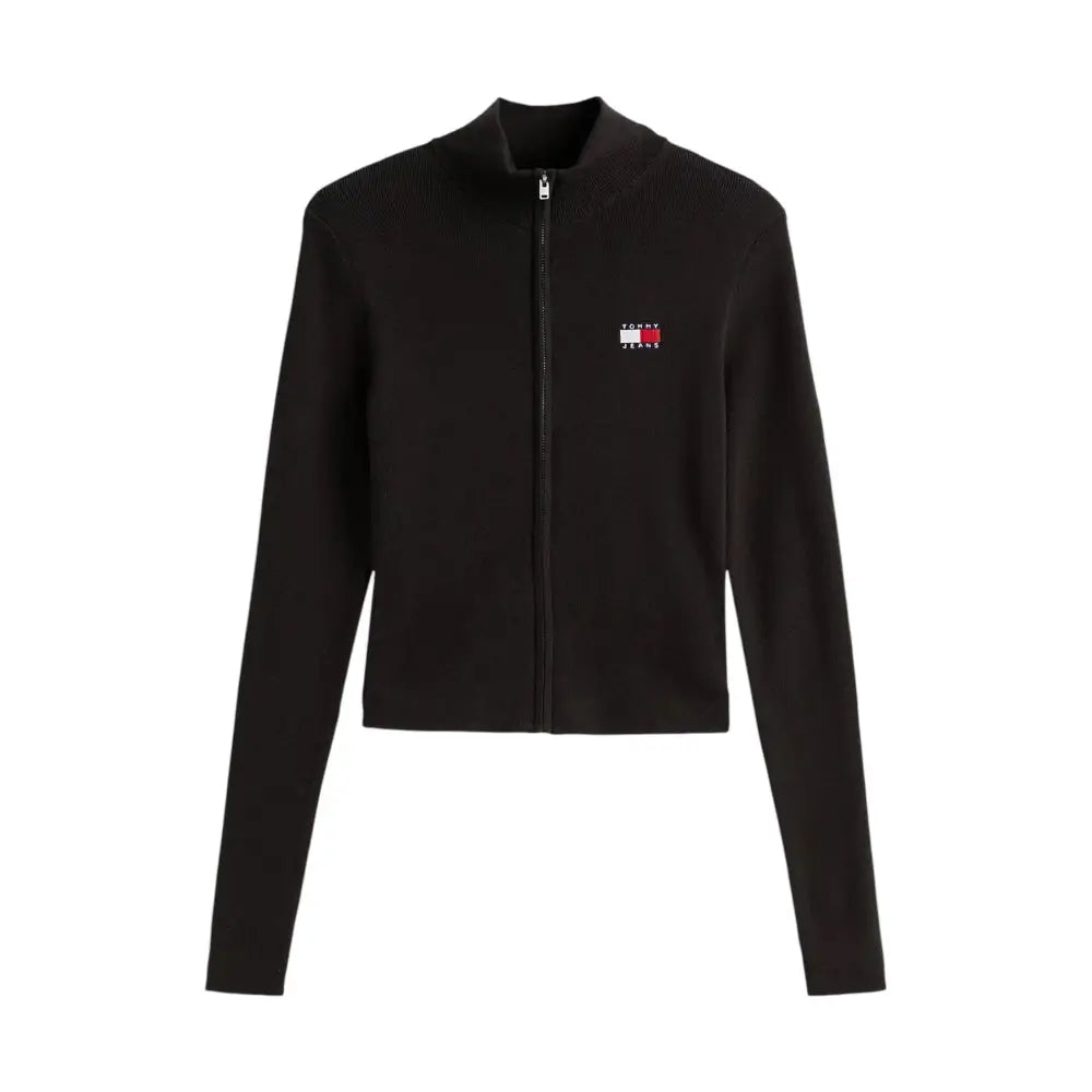 Felpa slim fit con zip e distintivo Tommy Donna Tommy Hilfiger Jeans Tommy Hilfiger Jeans