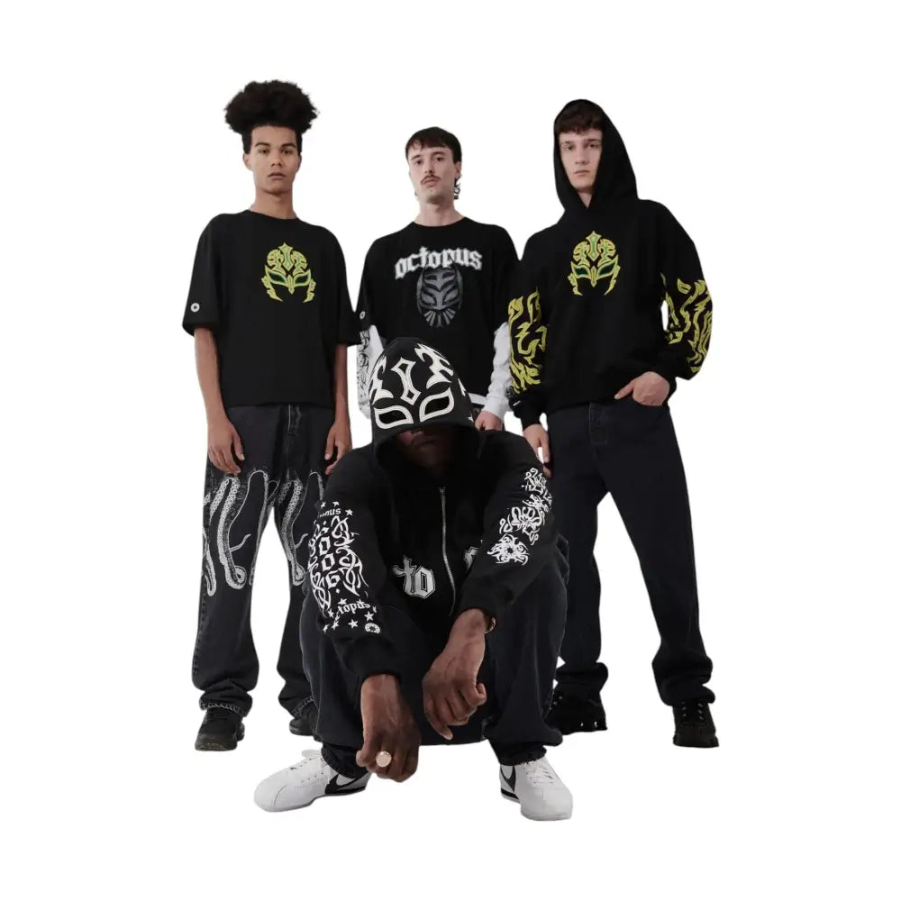 Felpa Uomo Octopus lucha libre mask Octopus