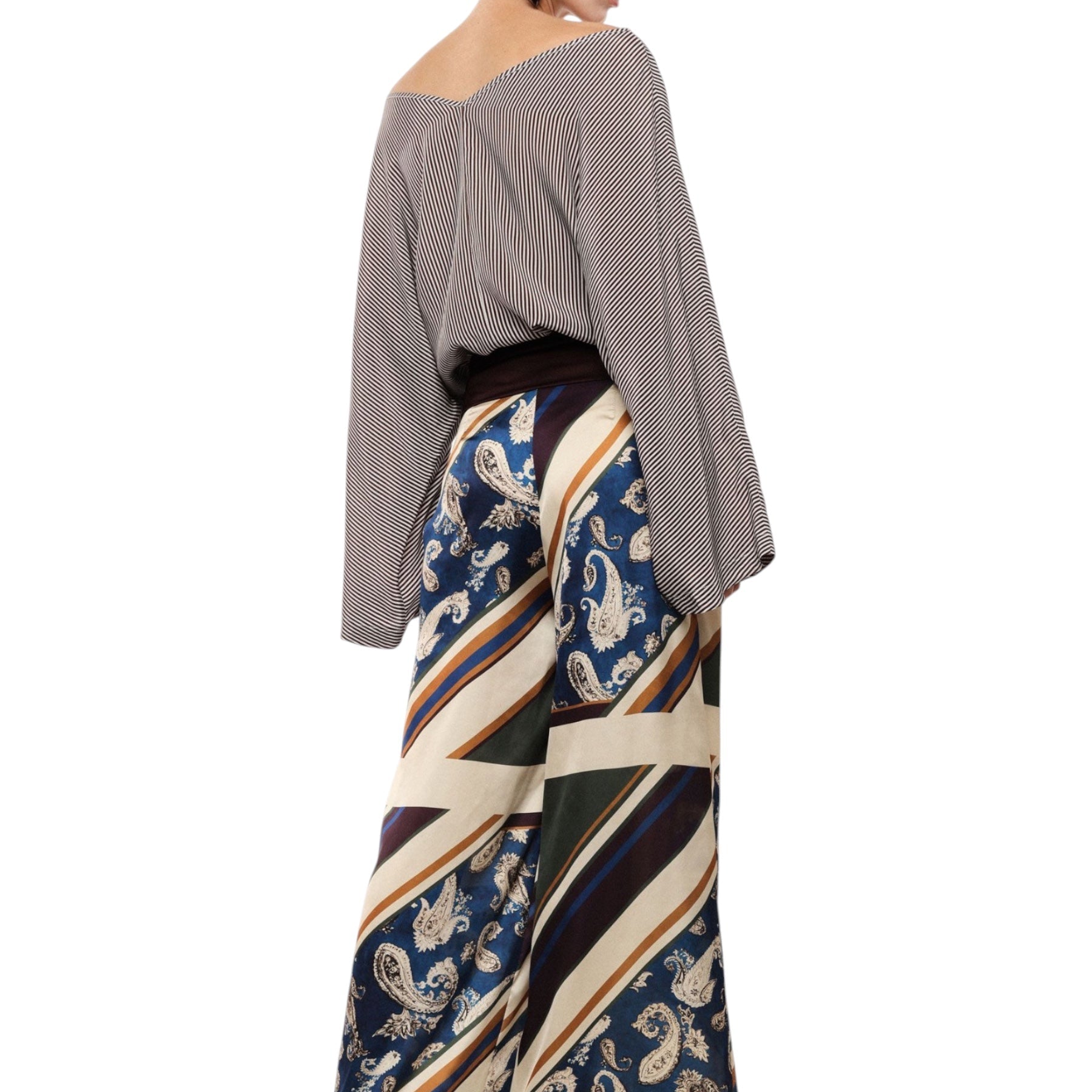 Pantaloni palazzo stampa paisley donna multicolore imperial