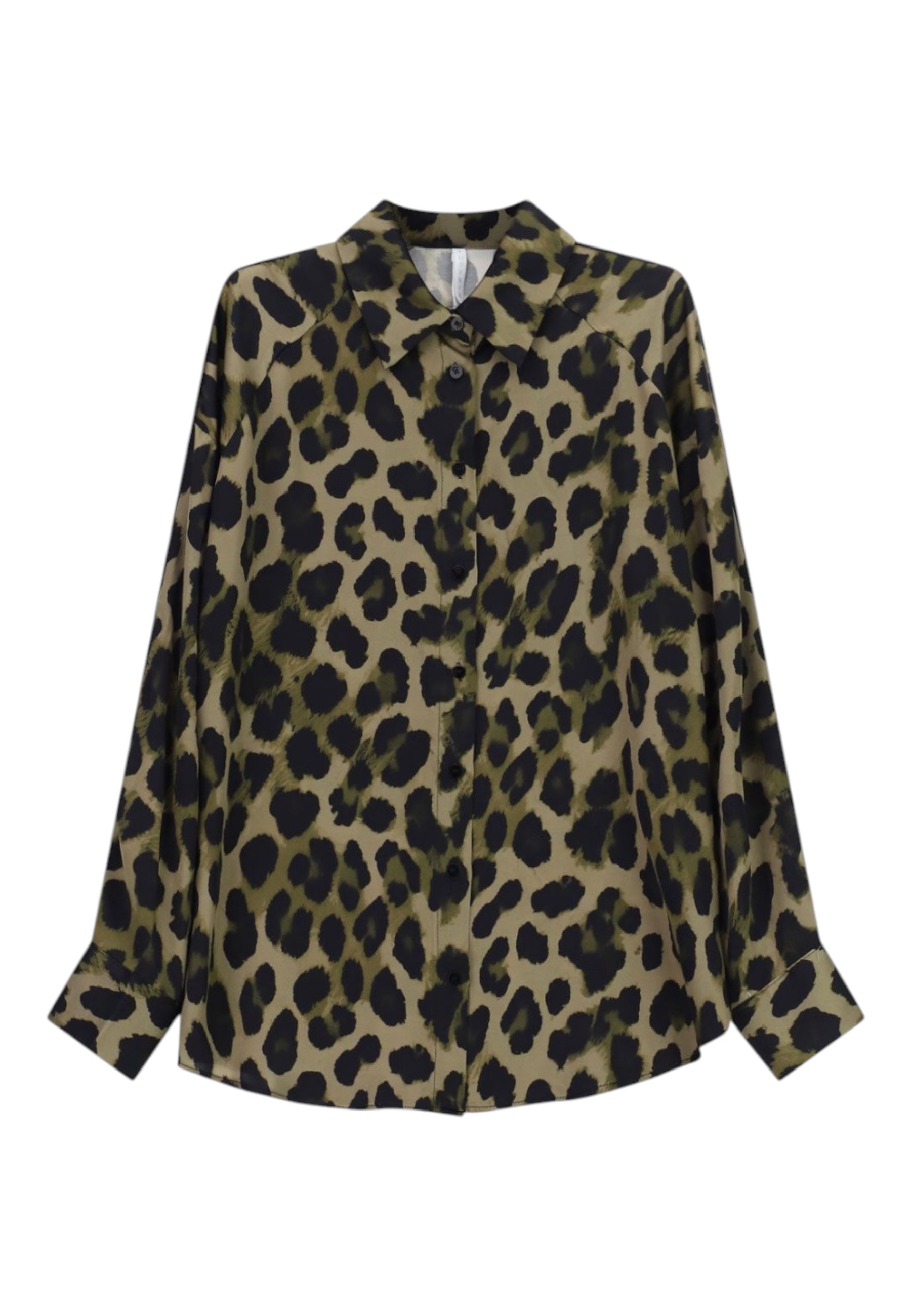 Camicia stampa animalier donna verde imperial - camicie