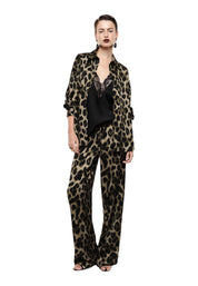 Camicia stampa animalier donna verde imperial - camicie