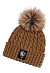 Cappello marotta con pompon in lana marrone blauer - cappelli