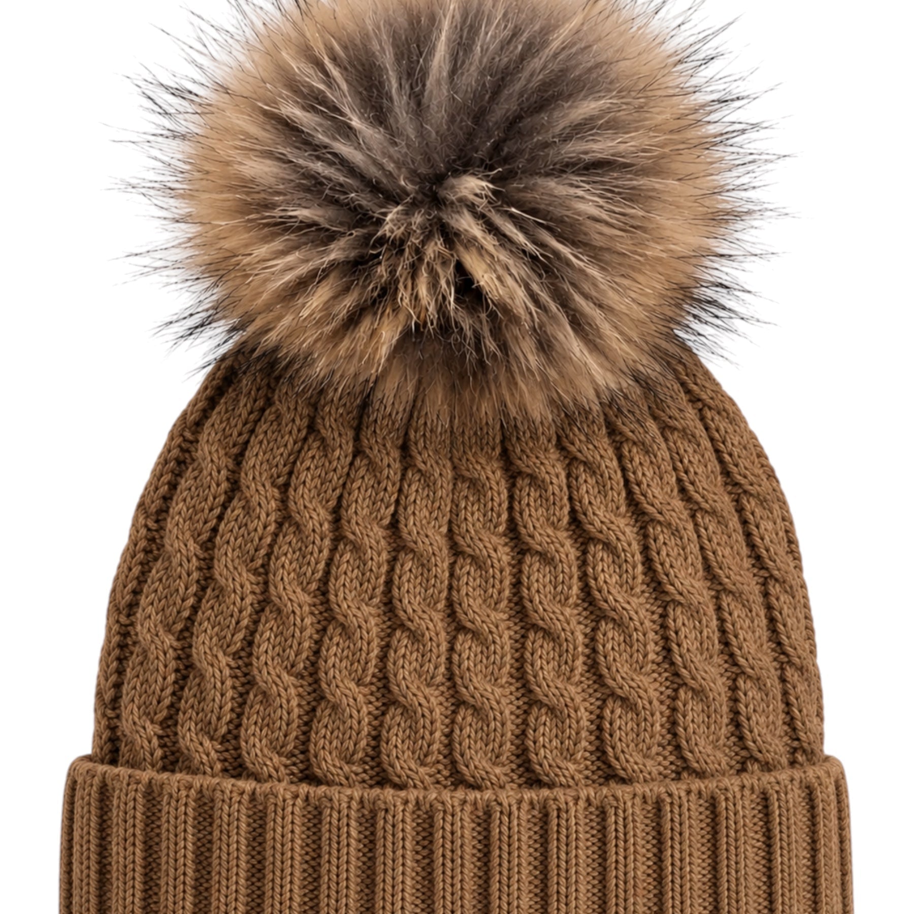 Cappello marotta con pompon in lana marrone blauer - cappelli