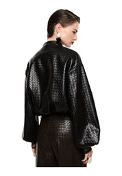 Bomber jacket corta donna nero imperial - giacche