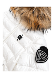 Giubbotto ivory micro rip bambina bianco blauer - giubbotti