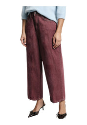 Jeans tapered cropped con piega Donna Viola PLEASE
