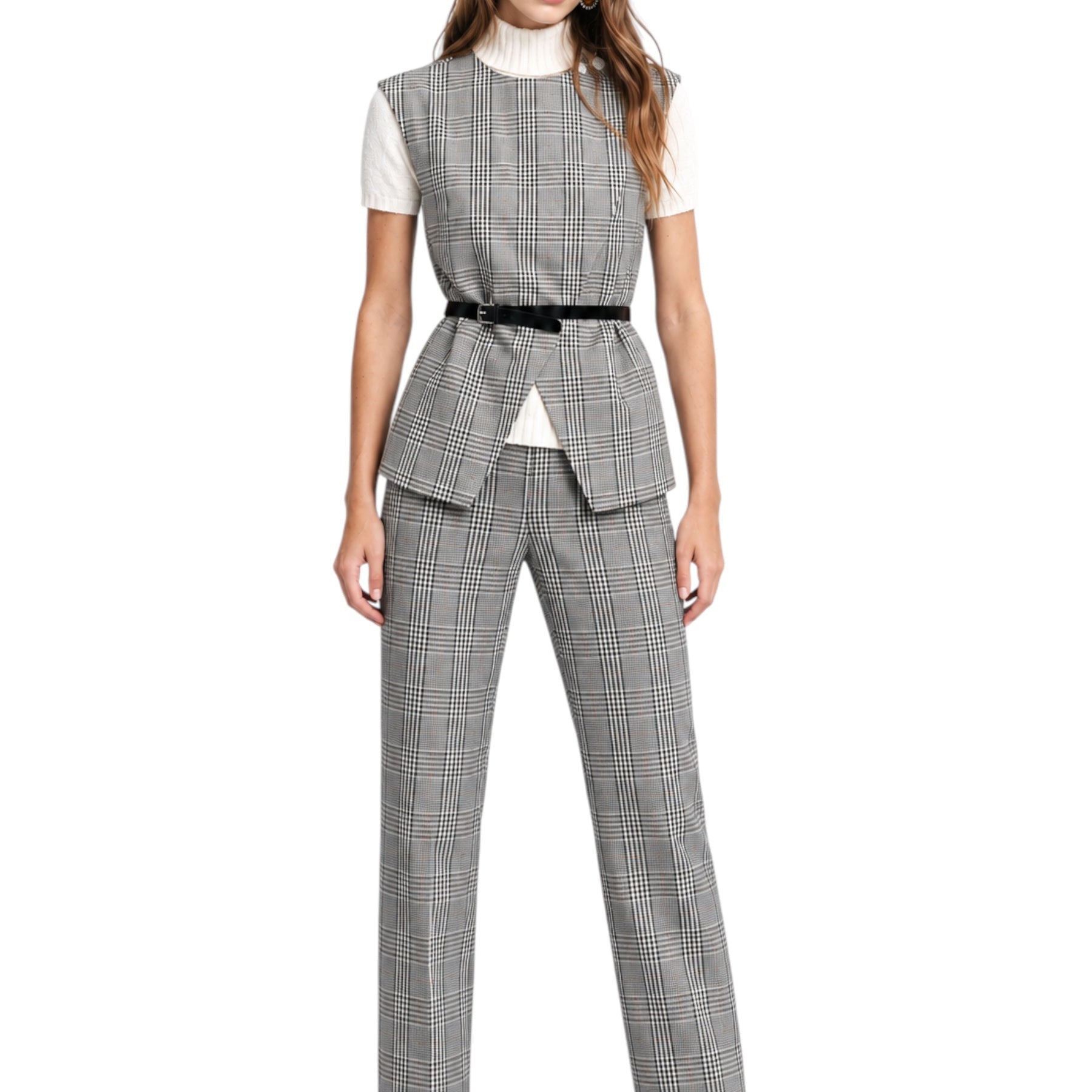 Pantalone scozzese donna grigio please - pantaloni