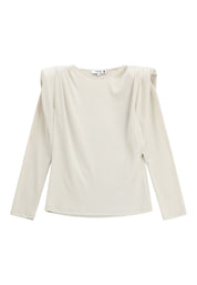 Maglione con spalle strutturate Donna Avorio PLEASE