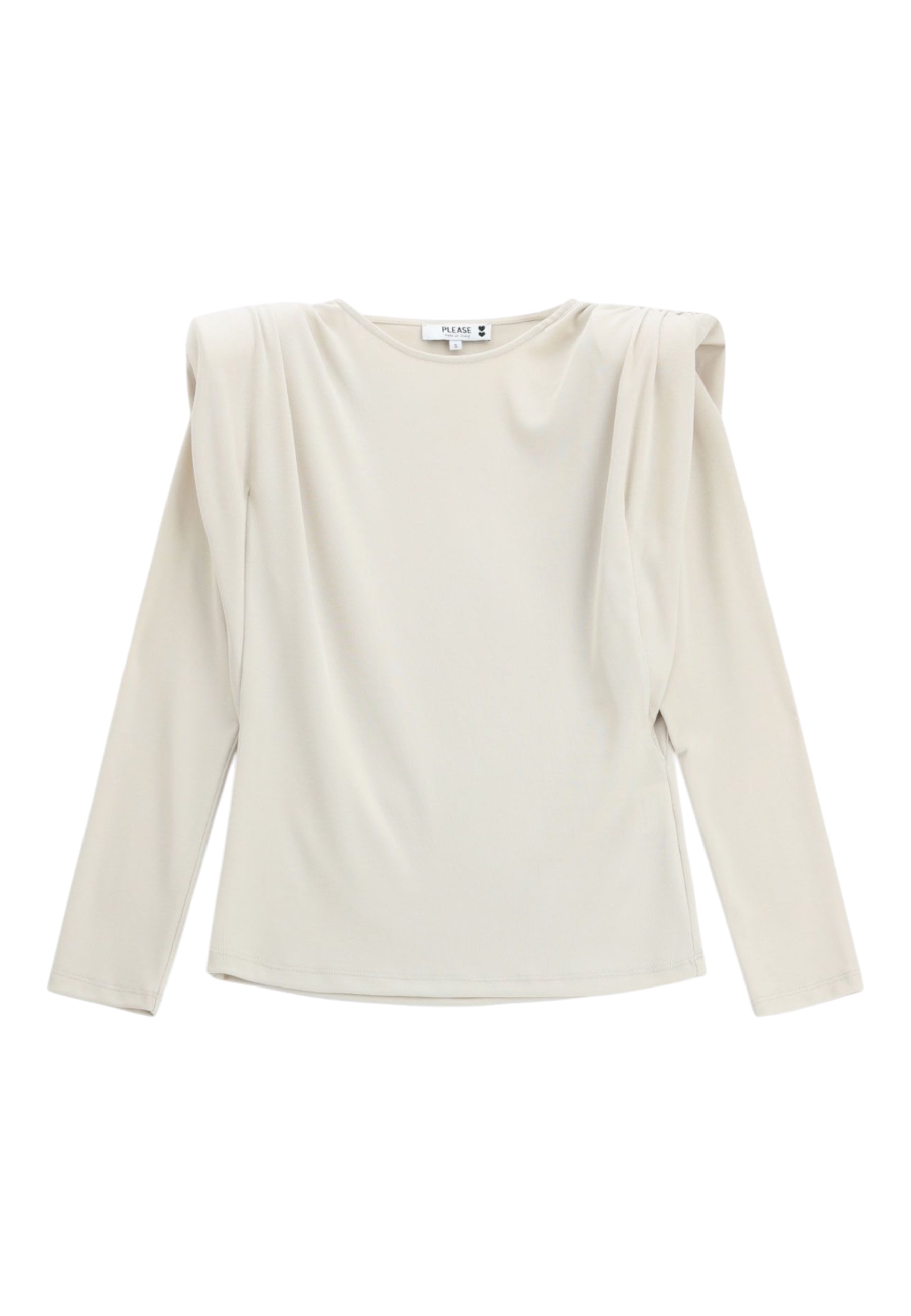 Maglione con spalle strutturate Donna Avorio PLEASE