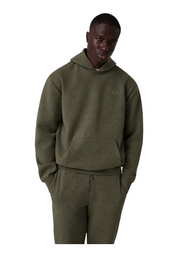 Felpa con cappuccio uomo verde guess - felpe