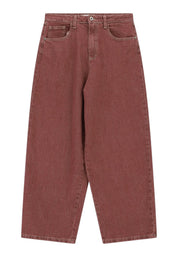 Jeans tapered cropped con piega Donna Viola PLEASE