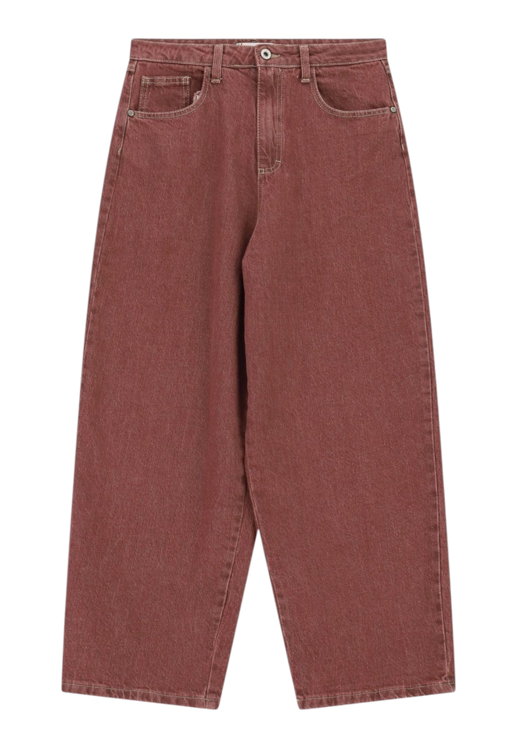 Jeans tapered cropped con piega Donna Viola PLEASE