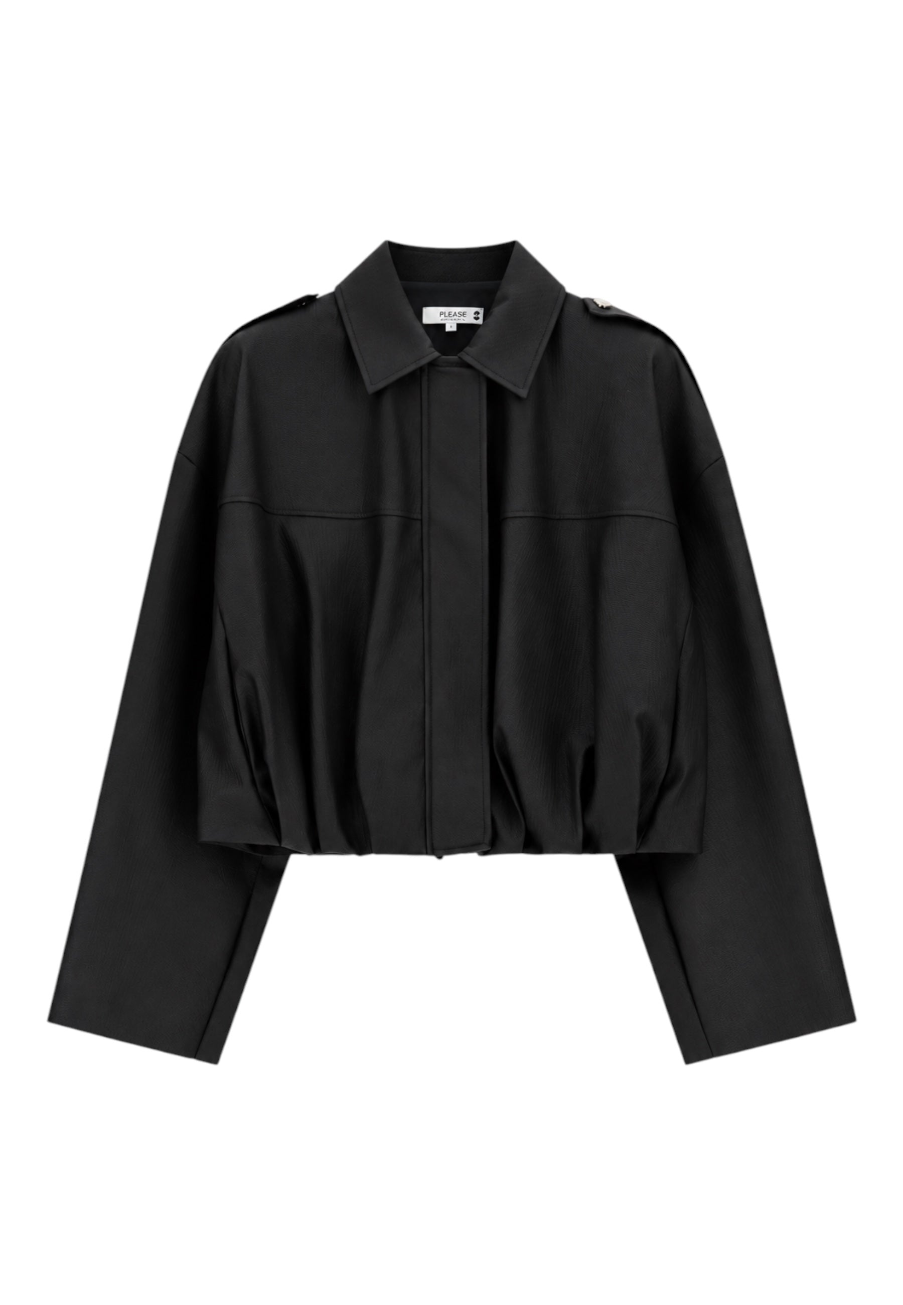 Giacca in ecopelle corta Donna Nero PLEASE