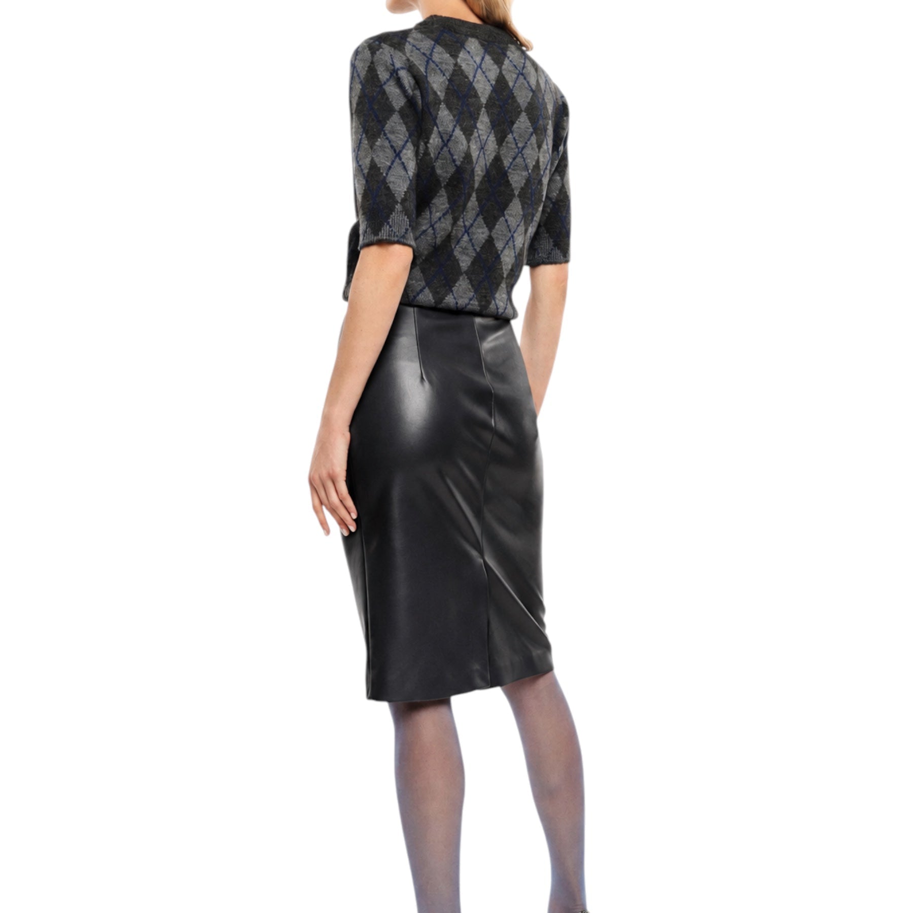 Gonna midi con cintura donna nero imperial - gonne