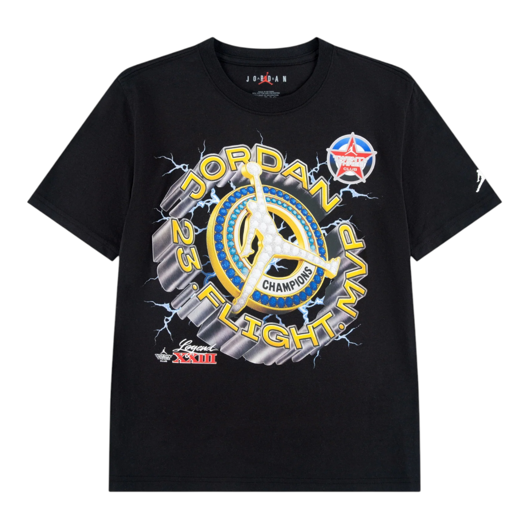 T-shirt flight bambino nero jordan