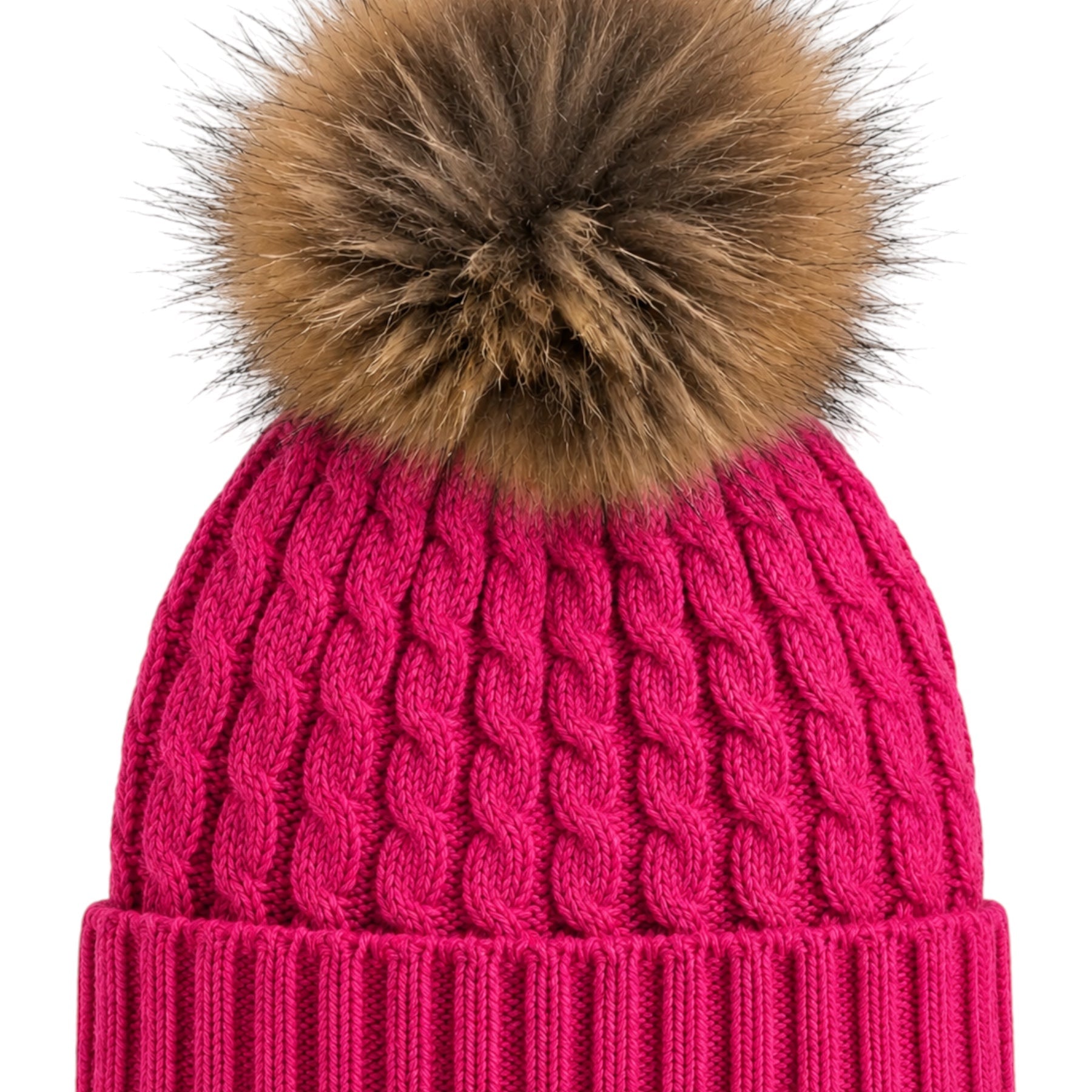 Cappello marotta con pompon in lana fucsia blauer - cappelli