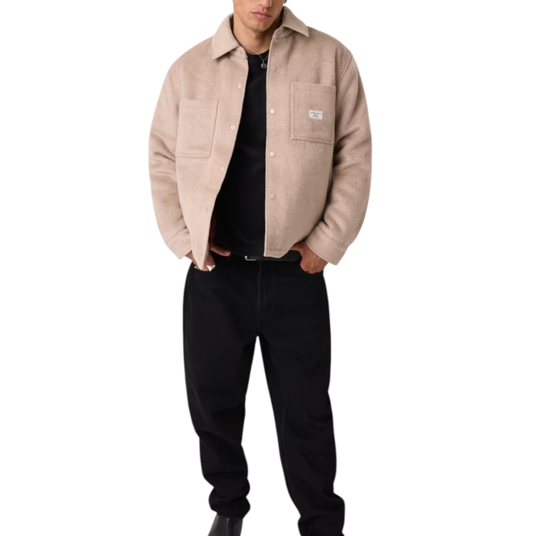 Giacca in lana uomo beige guess - giacche