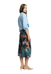 GONNA MIDI PORTAFOGLIO FANTASIA Donna Multicolore PLEASE