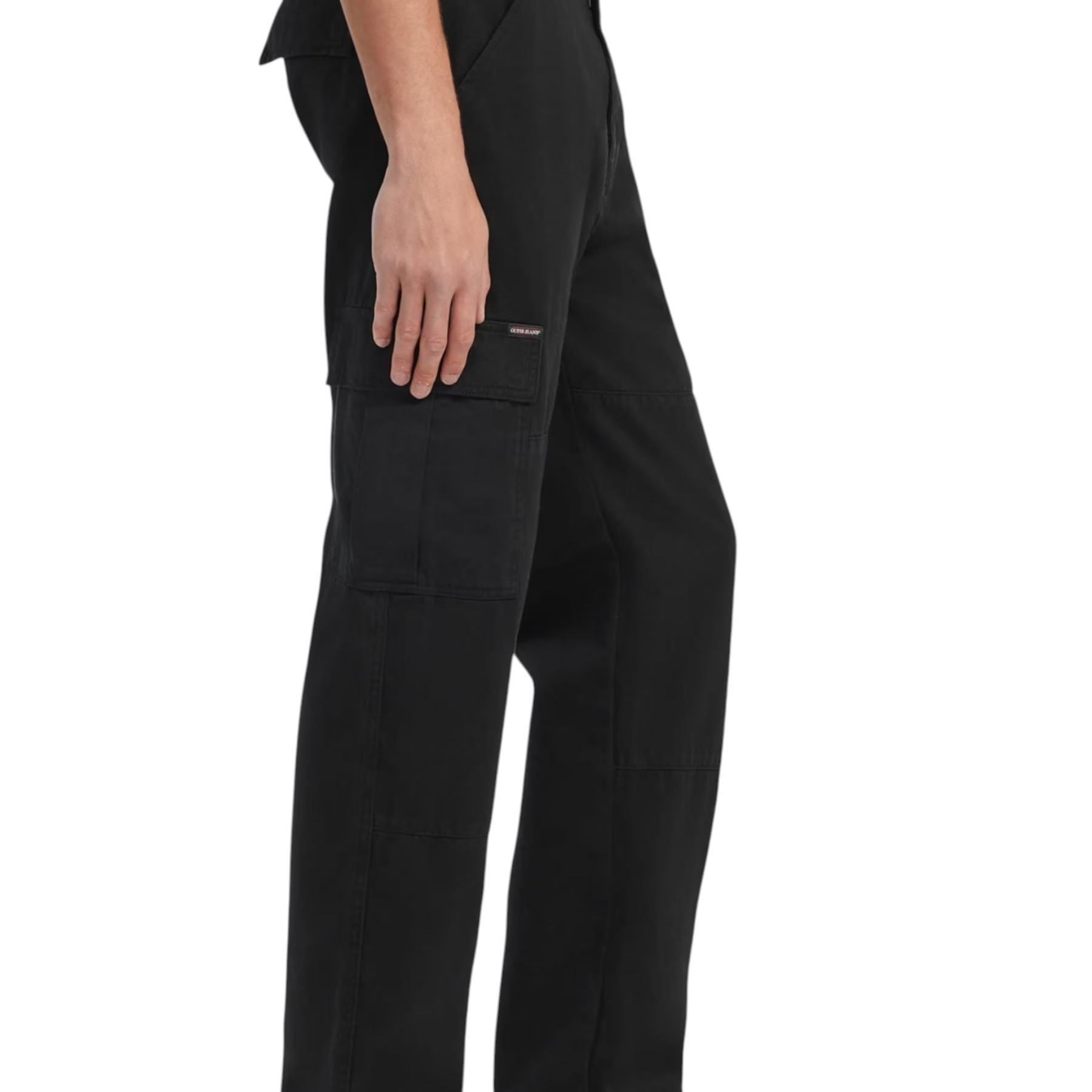 Pantalone chino cargo uomo nero guess - pantaloni