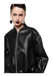 Bomber jacket corta donna nero imperial - giacche