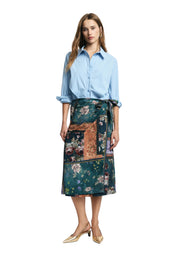 GONNA MIDI PORTAFOGLIO FANTASIA Donna Multicolore PLEASE