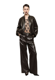 Bomber jacket corta donna marrone imperial - giacche