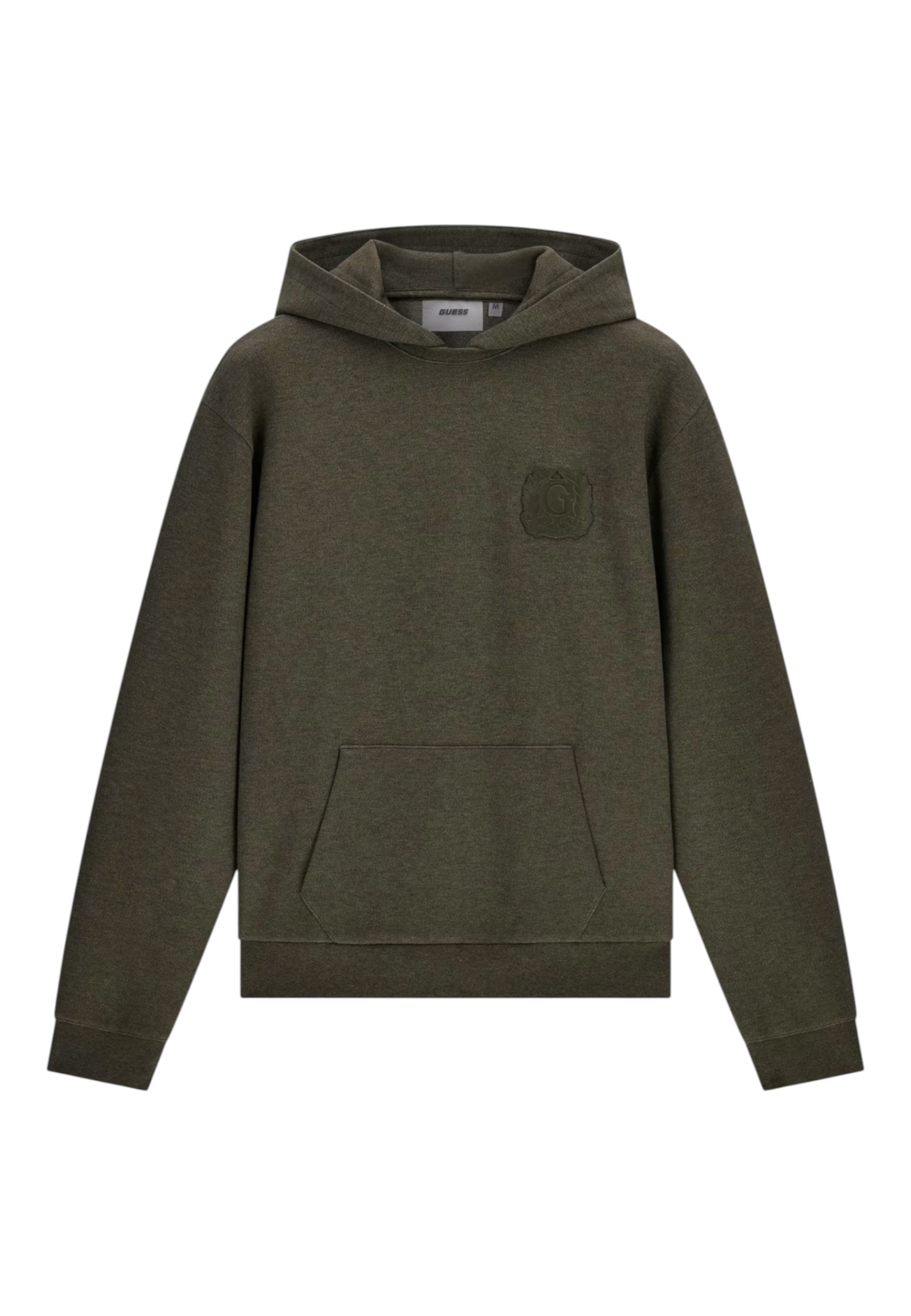 Felpa con cappuccio uomo verde guess - felpe