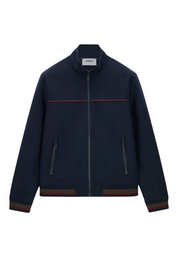 Felpa full in tessuto tecnico zip uomo blu guess - felpe