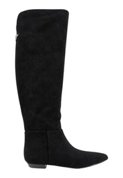 Stivale alto in camoscio donna nero guess - stivali e stivaletti