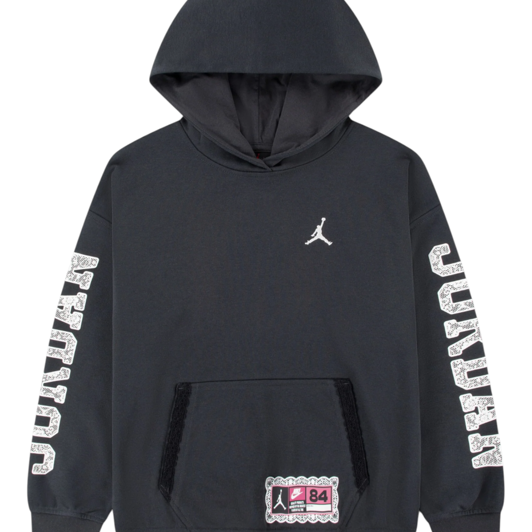 Felpa con cappuccio she’s all bambino grigio jordan - felpe