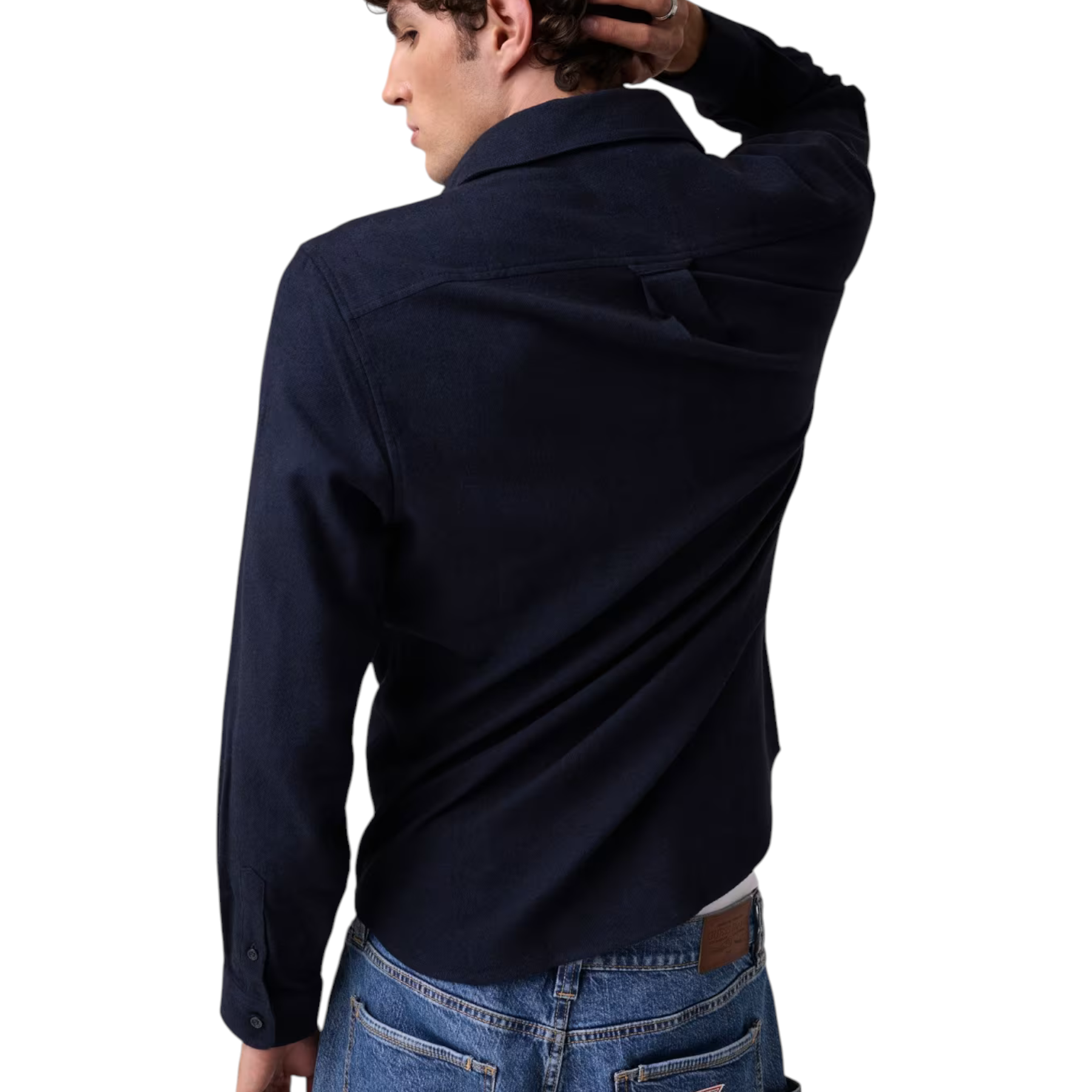 Camicia in flanella uomo blu guess - camicie