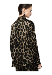 Camicia stampa animalier donna verde imperial - camicie