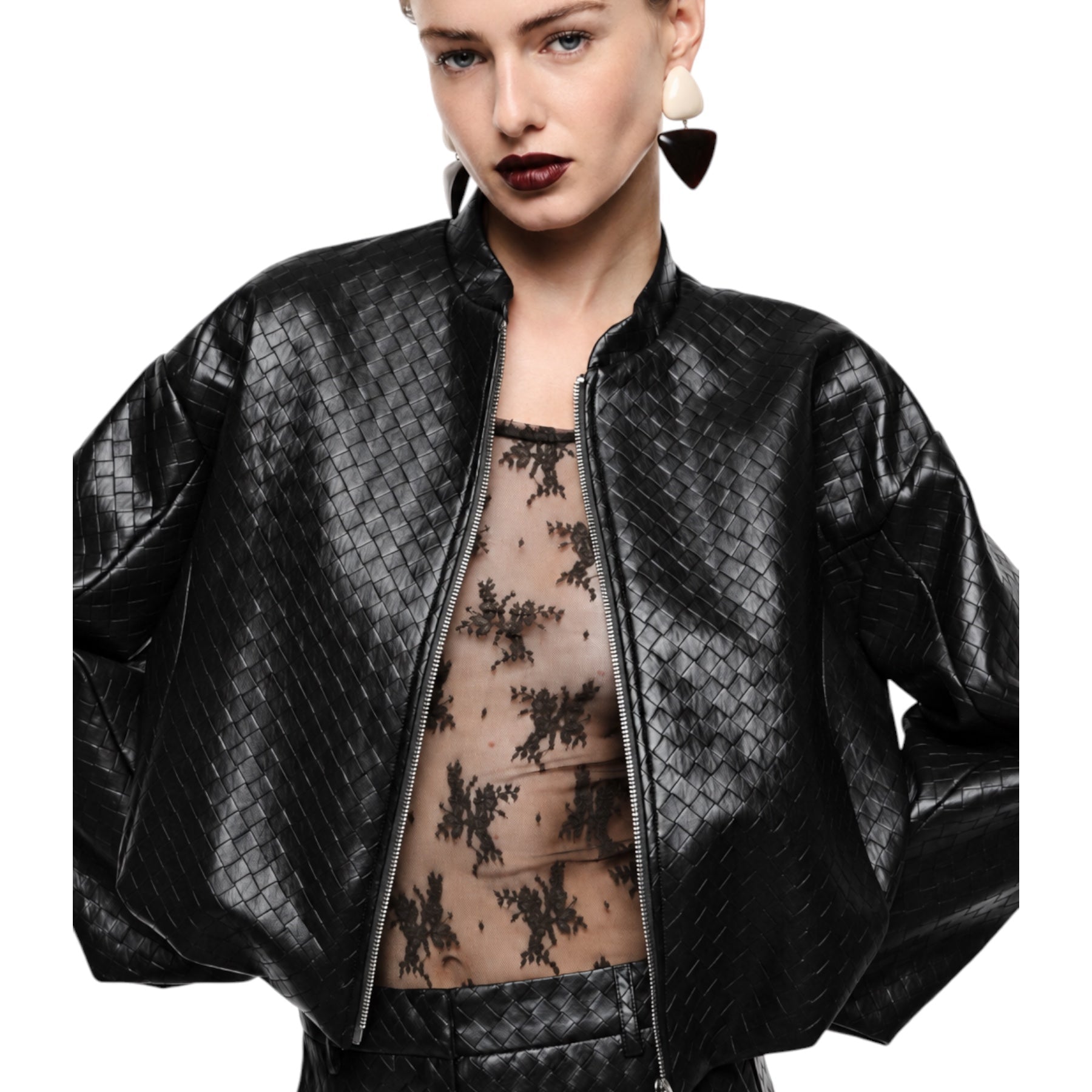Bomber jacket corta donna nero imperial - giacche