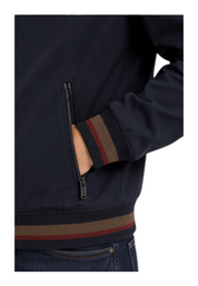 Felpa full in tessuto tecnico zip uomo blu guess - felpe