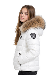 Giubbotto ivory micro rip bambina bianco blauer - giubbotti
