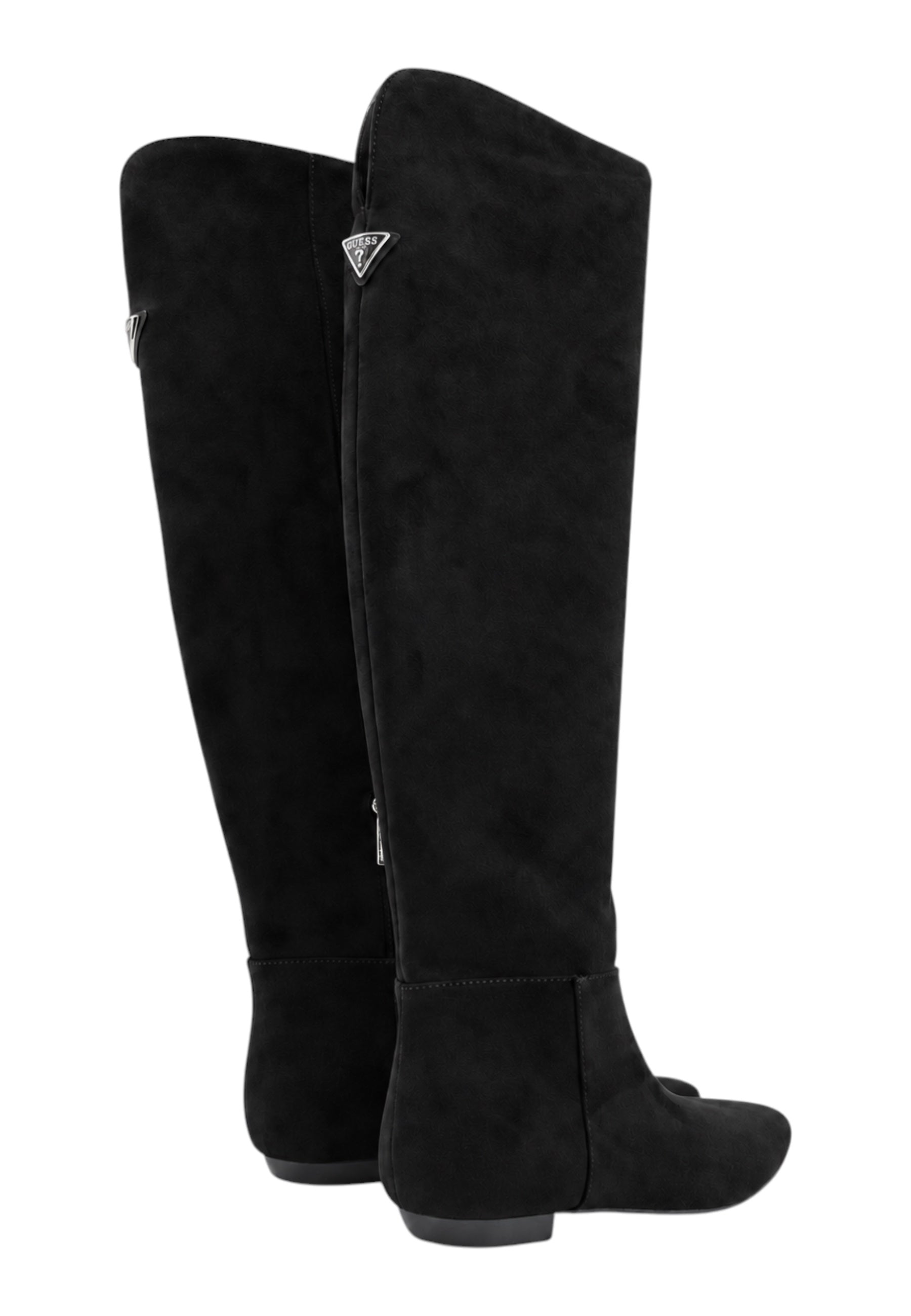 Stivale alto in camoscio donna nero guess - stivali e stivaletti