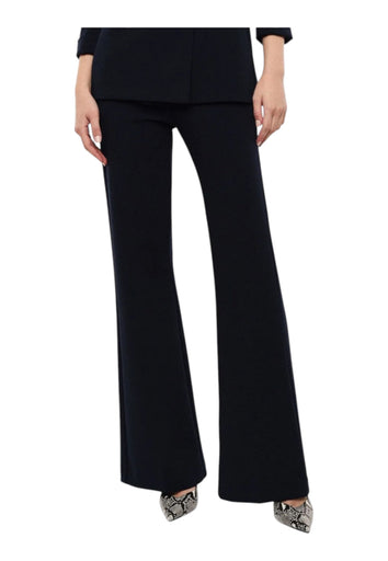 Pantaloni sartoriali linea affusolata donna blu imperial