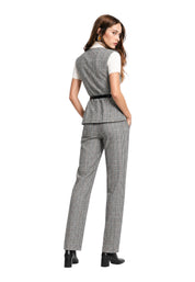 Pantalone scozzese Donna Grigio PLEASE