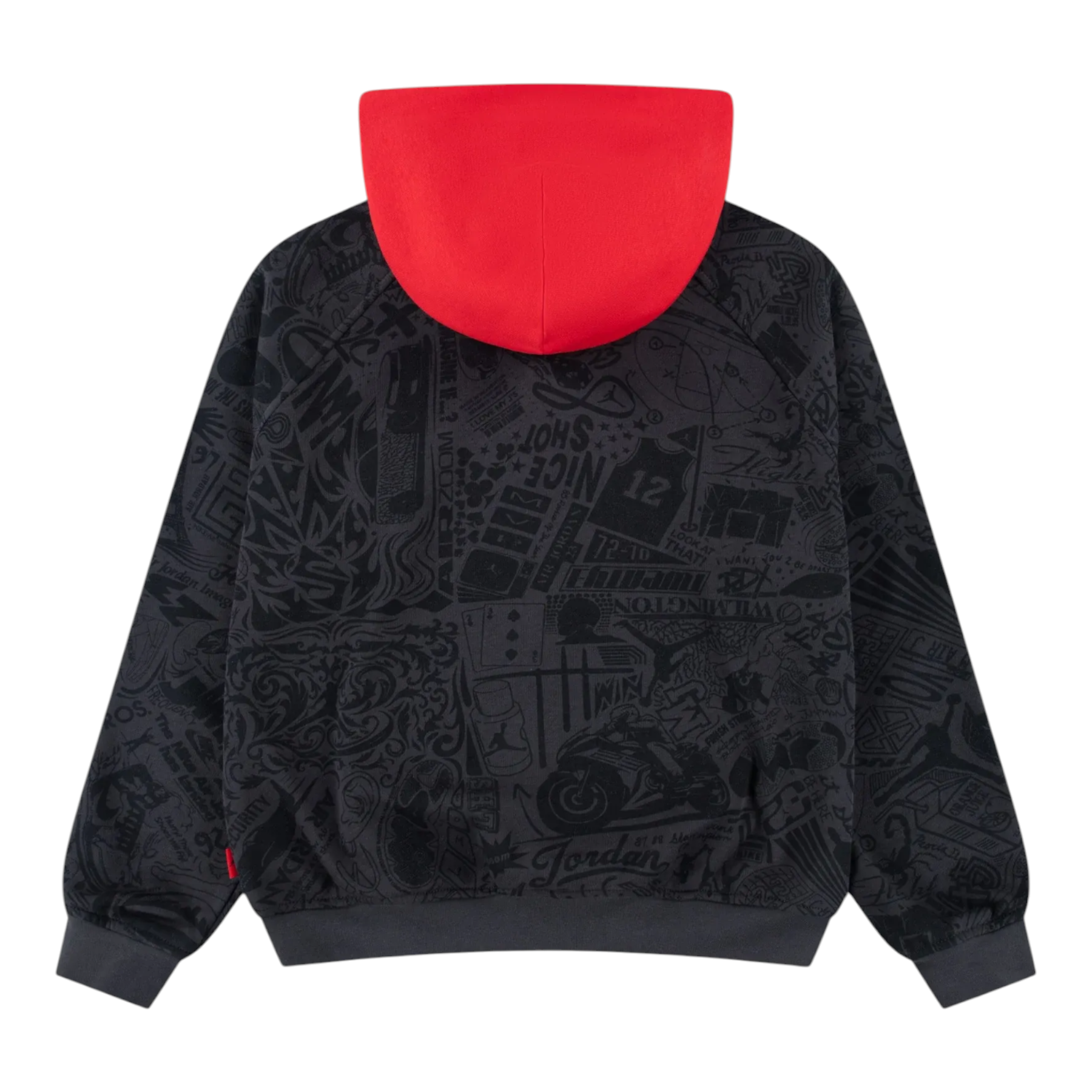 Felpa con cappuccio bambino nero jordan - felpe