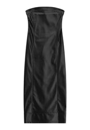 Abito midi senza spalline con scollo dritto donna nero imperial - abiti