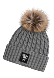 Cappello marotta con pompon in lana grigio blauer - cappelli