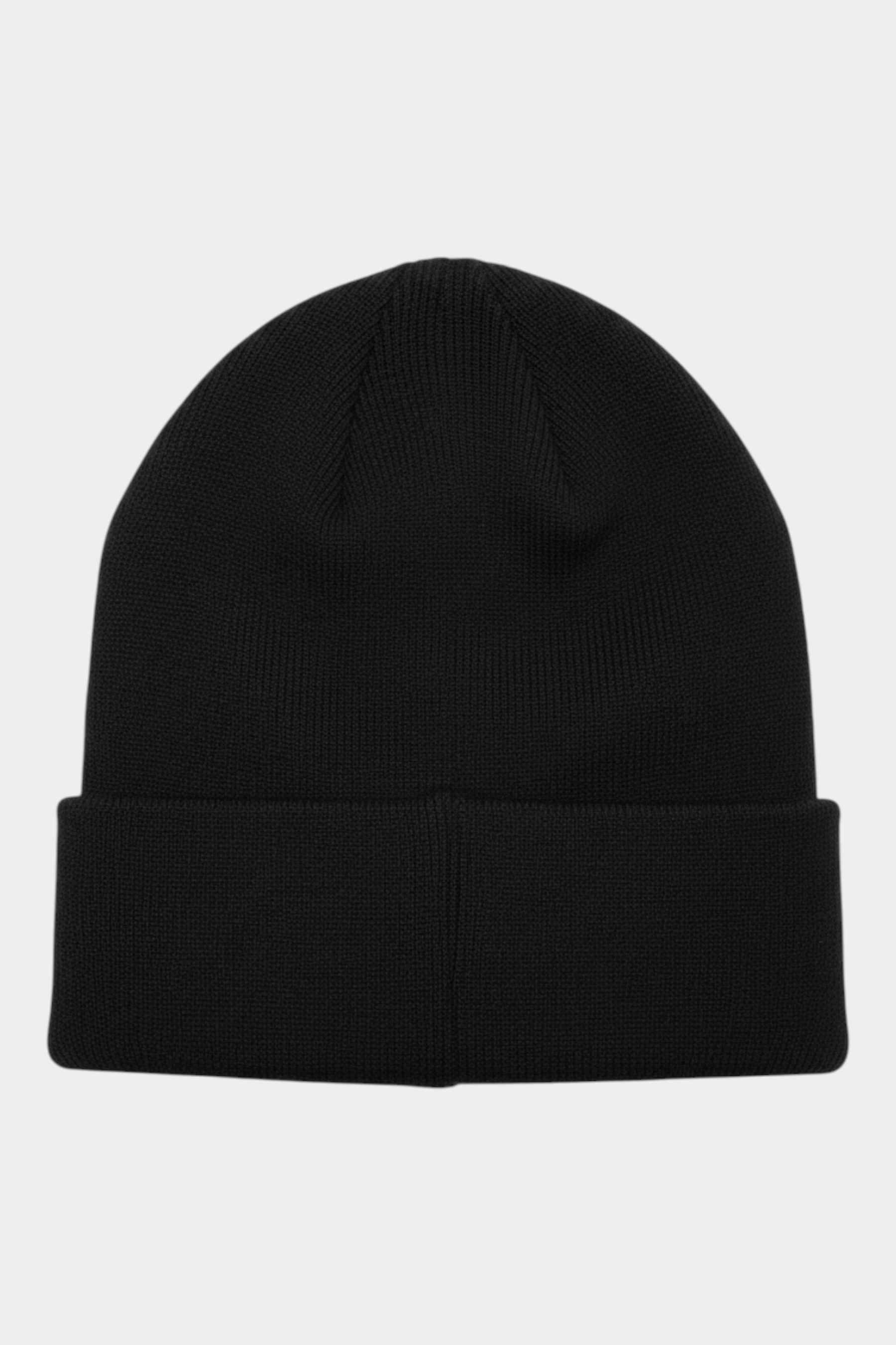 Berretto Follower SRL Blauer nero in misto lana e cashmere con lavorazione a coste e risvolto, stile invernale