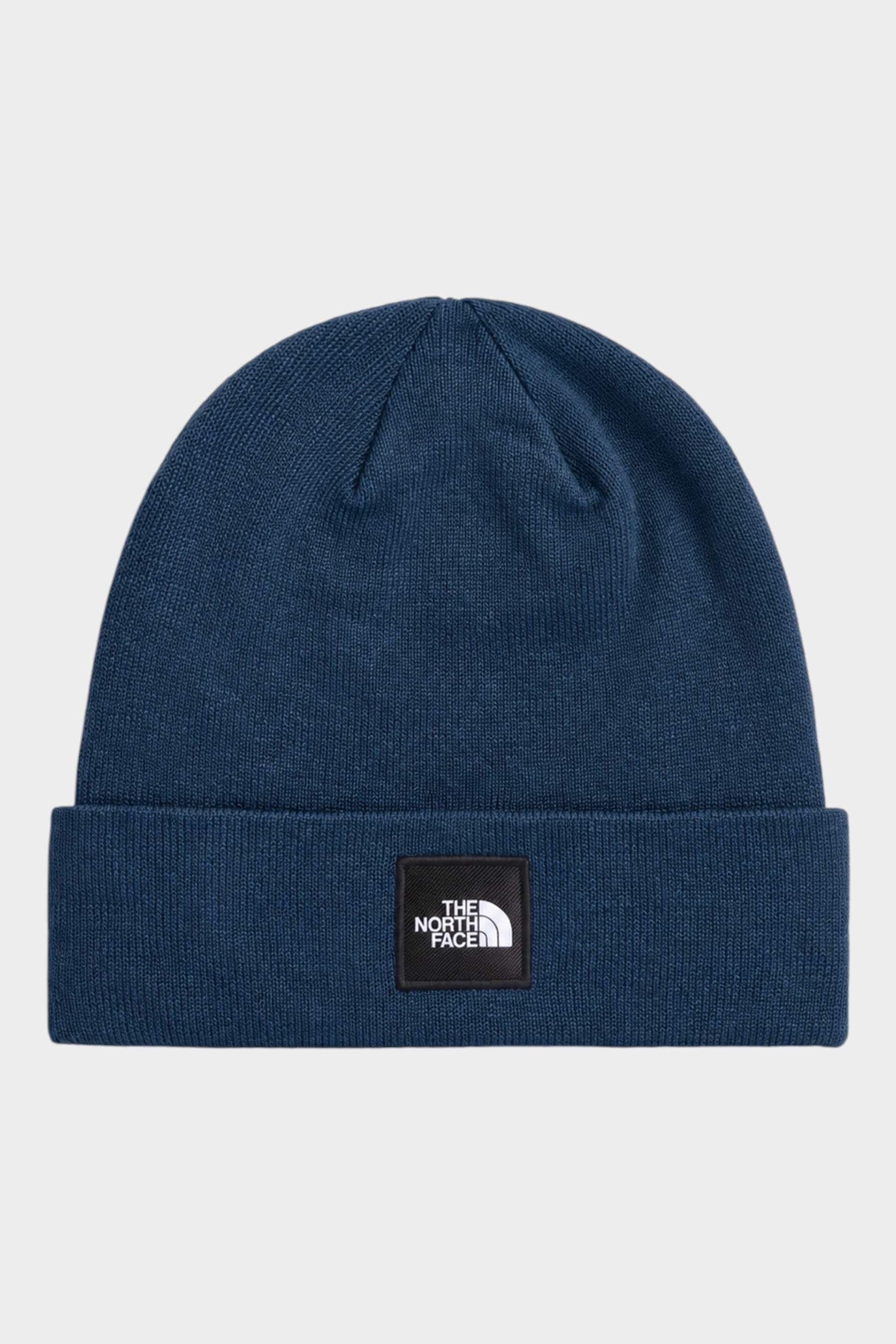 Berretto unisex Follower SRL The North Face Dock Worker in maglia blu con risvolto e logo frontale