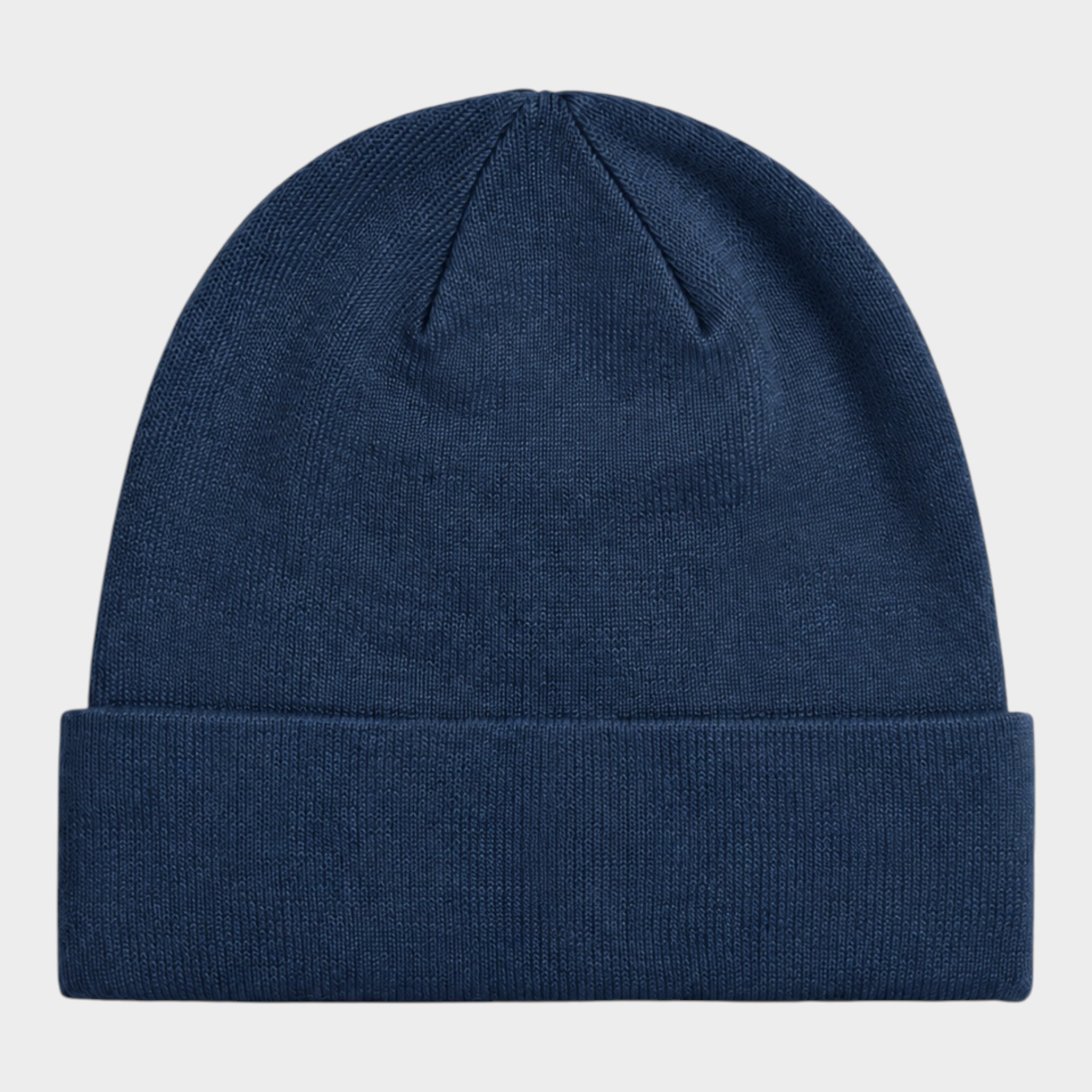 Berretto unisex Dock Worker blu di Follower SRL in maglia a coste con risvolto