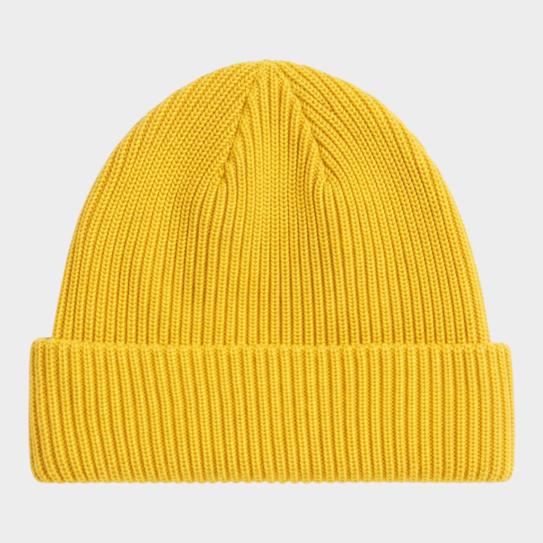 Berretto unisex The North Face Salty Lined di colore giallo in maglia a coste con risvolto, venduto da Follower SRL