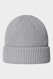 Berretto unisex The North Face Salty Lined grigio in maglia a coste con risvolto, venduto da Follower SRL