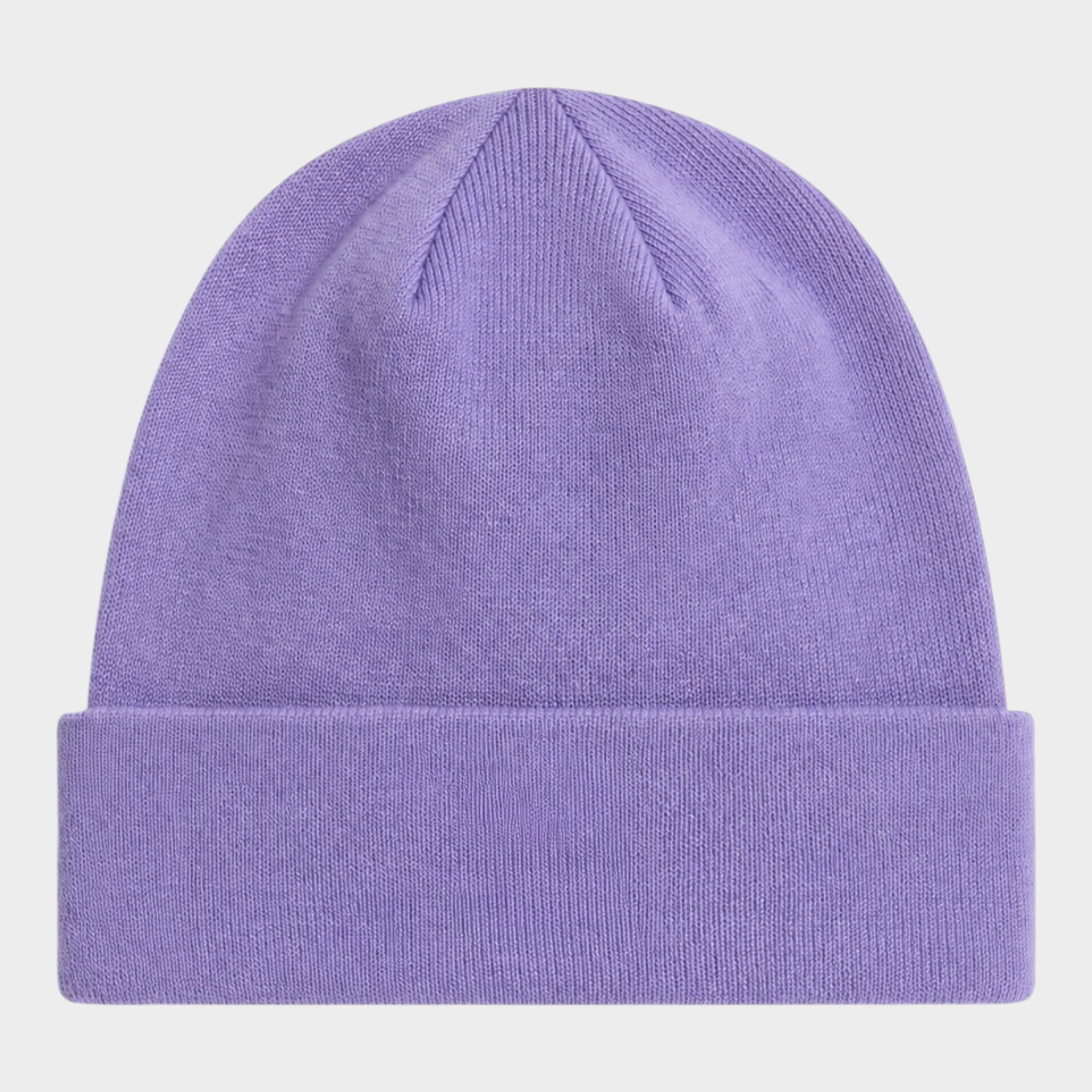Berretto unisex Dock Worker Follower SRL color lilla in maglia a coste con risvolto