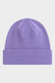 Berretto unisex Dock Worker Follower SRL color lilla in maglia a coste con risvolto